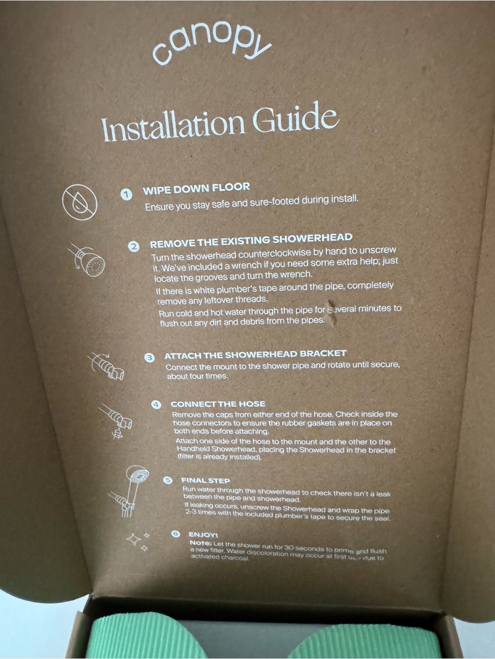 Canopy Unwind Handheld Filtered Showerhead with Filter and Diffuser  New in Box - Picture 5 of 5